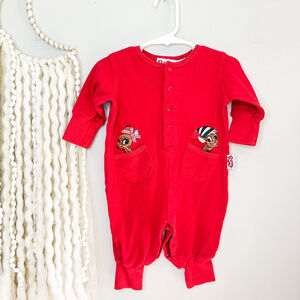 ❤️ 4/$20 3-6m Vtg Rudolph Outfit Baby vintage